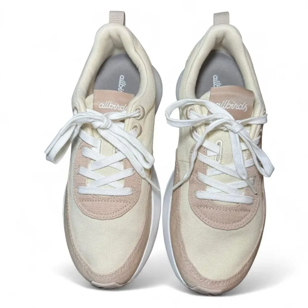 Allbirds Women’s Tree Runners Sneakers Size 9 – Cream & Tan Sustainable Shoes